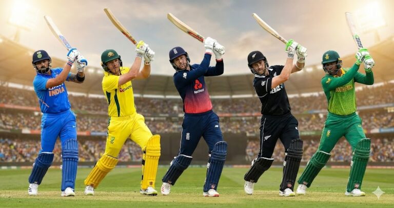 Top 5 Cricket-Playing Countries Ranked by the ICC