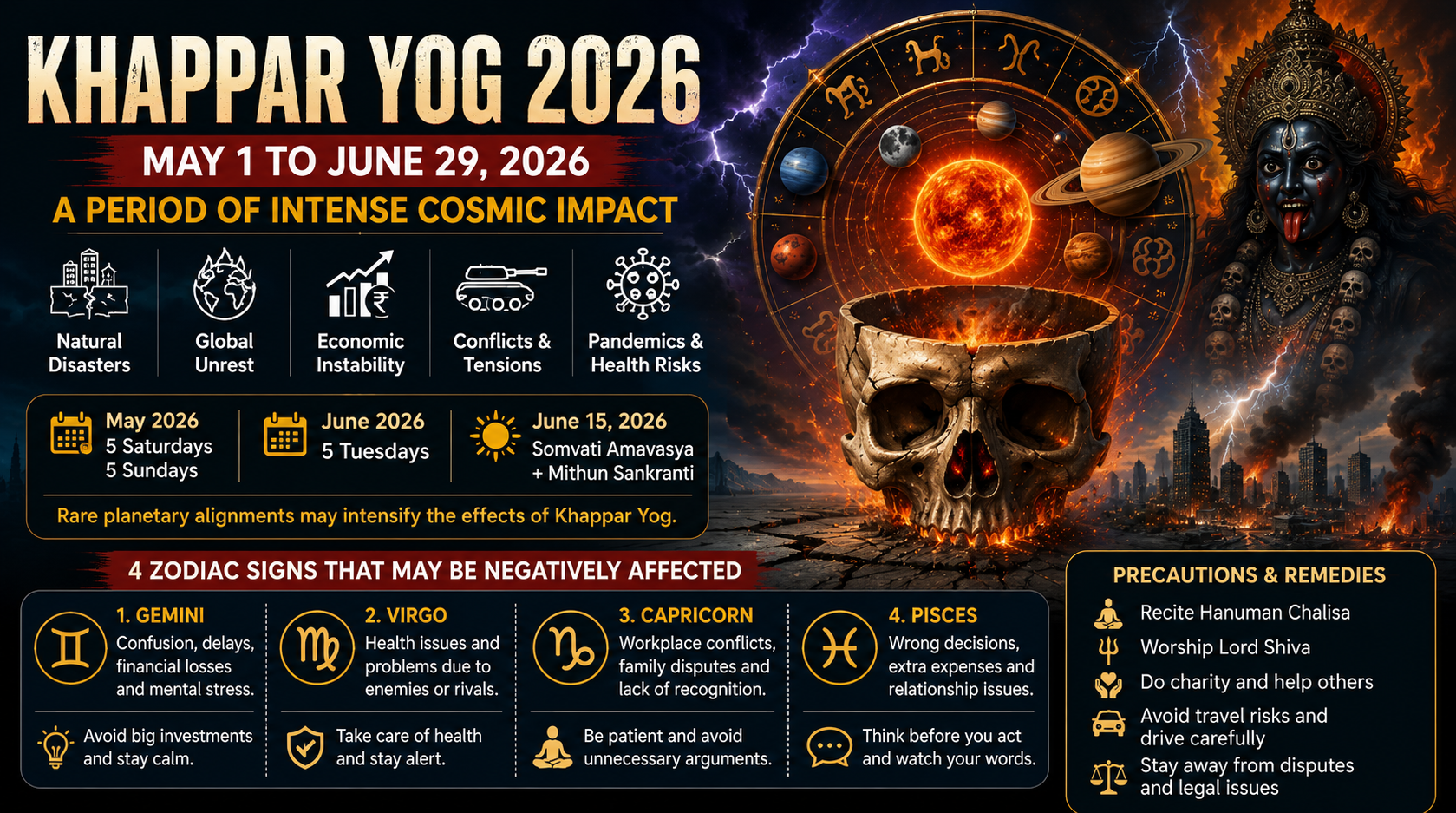 Khappar Yog 2026: Duration, Astrological Significance, Affected Zodiac Signs & Precautions