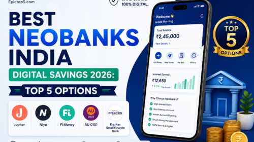 Best Neobanks India Digital Savings 2026: Top 5 Options