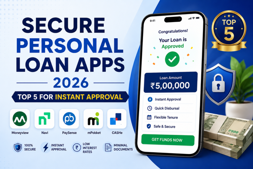 Secure Personal Loan Apps 2026: Top 5 for Instant Approval